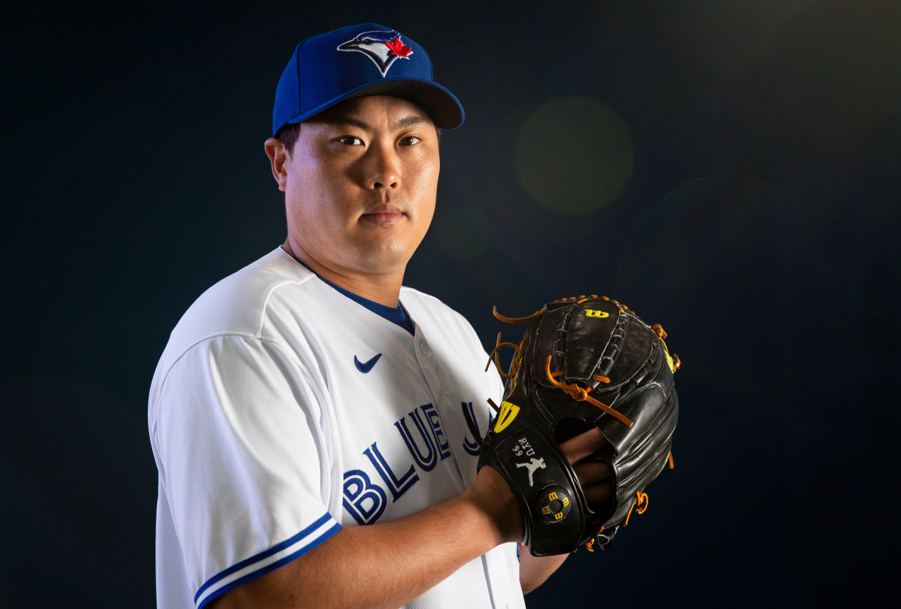 미국 프로야구 메이저리그(MLB) 토론토 블루제이스 류현진의 2021시즌 프로필 사진.