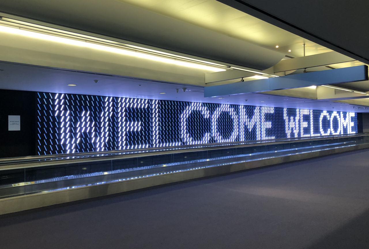 인천공항 웰컴 구역에 K헤리티지 매력들이 다양하게 선보인다.