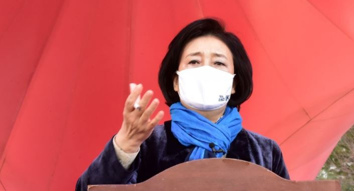 박영선 더불어민주당 서울시장 후보[연합]