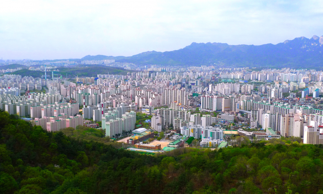 노원구 아파트단지 모습