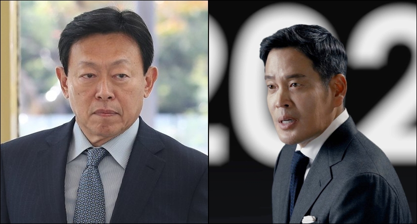 롯데와 신세계그룹이 올해 인수합병(M&A)을 통한 신성장동력 찾기에 집중하고 있다. 신동빈 롯데그룹 회장(왼쪽)과 정용진 신세계그룹 부회장.[연합]