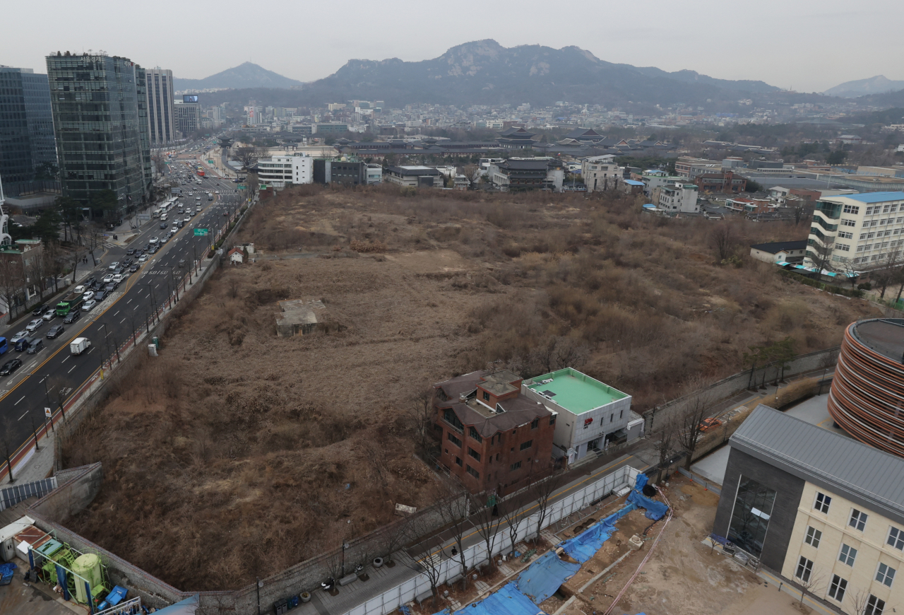 서울 종로구 송현동 대한항공 부지 모습. 연합뉴스
