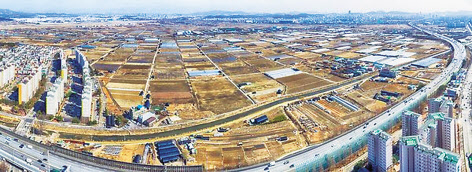 인천 계양신도시 예정 부지 전경