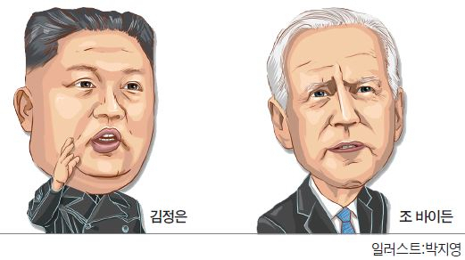 미국 백악관은 7일(현지시간) 비핵화의 길로 이어진다는 조건을 전제로 북한과 일정한 형태의 외교를 고려할 준비가 돼 있다고 밝혔다. [일러스트 박지영]