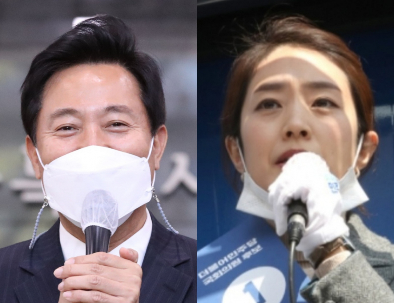 오세훈 서울시장(왼쪽)과 고민정 더불어민주당 의원 [연합]