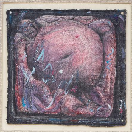 권영로, 익명의 초상, 종이에 유채49&times;51cm, 1993