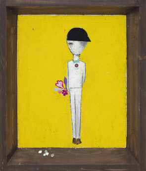 오세열무제 Untitled2016-2020함지박에 혼합매체, 53x45cm