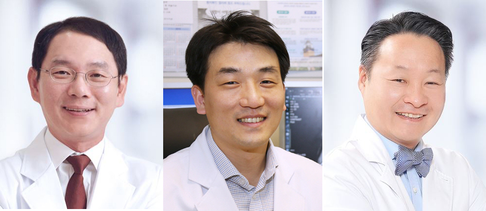 (사진 왼쪽부터)곽철, 정창욱, 강건욱 교수