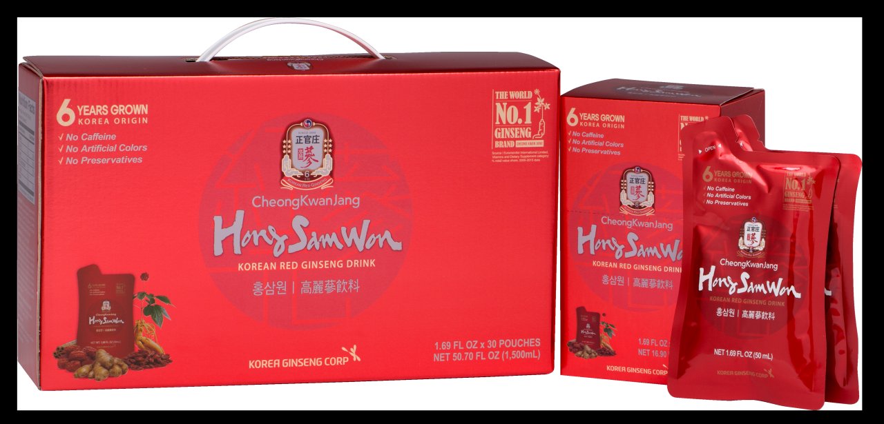 Korea Ginseng Corp.’s CheongKwanJang HongSamWon, a ginseng drink (Korea Ginseng Corp.)