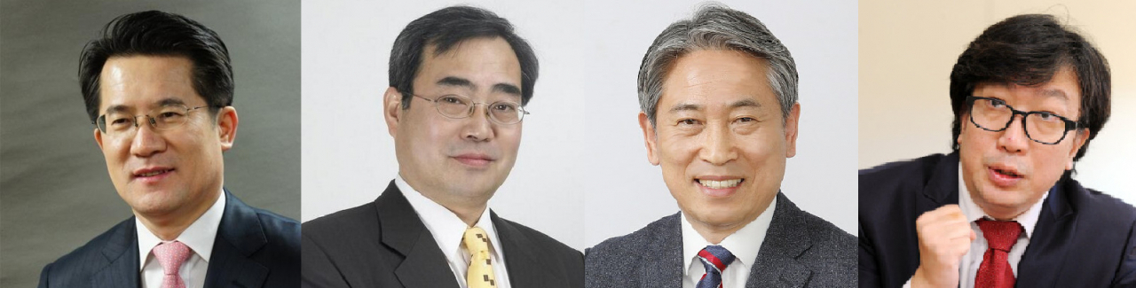 왼쪽부터 박상병 인하대 정책전문대학원 초빙교수, 황태순 정치평론가, 최진 대통령리더십연구원장, 신율 명지대 정치외교학과 교수