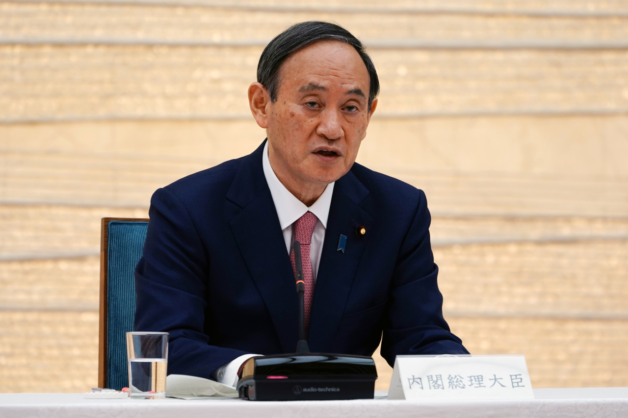 스가 요시히데(菅義偉) 일본 총리. [로이터]