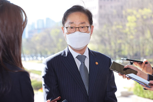 박범계 법무부 장관. [연합]