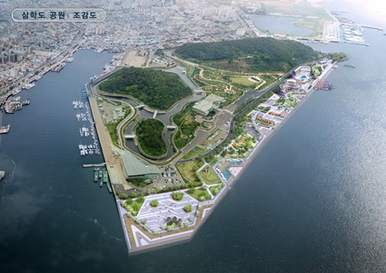목포 삼학도공원 조감도.