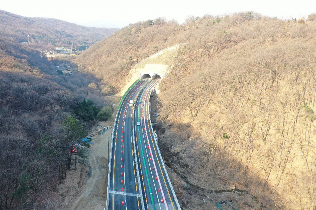 성남 광주 이배재도로 확장구간