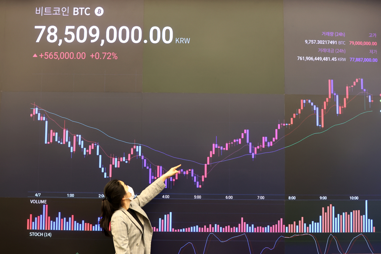 지난 7일 오전 서울 강남구 가상자산 거래소 업비트 라운지의 모습 [연합]