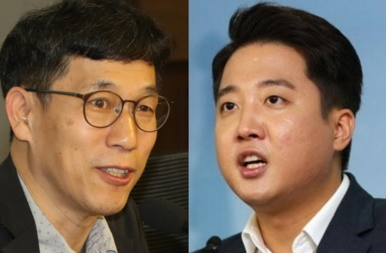 진중권(왼쪽) 전 동양대 교수와 이준석 국민의힘 전 최고위원 [연합]