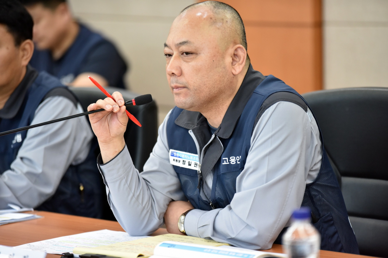 정일권 쌍용차 노조위원장. [쌍용차 노조 제공]