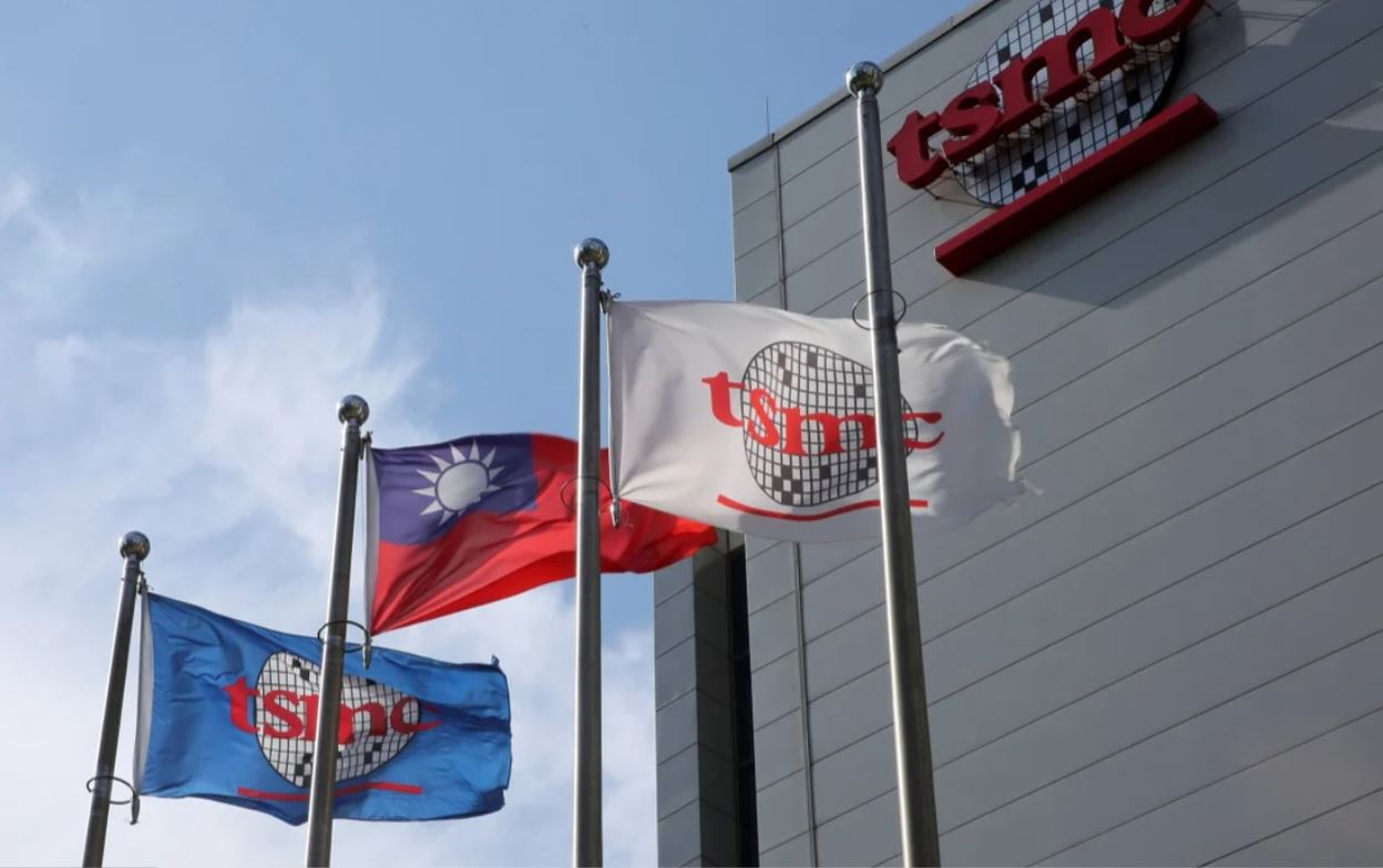 대만 TSMC 본사 앞의 모습. [로이터=연합]