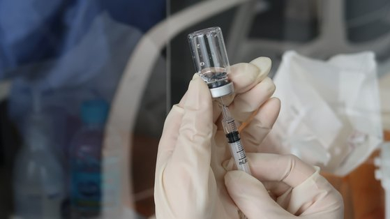 최소잔여형 주사기. 기사의 특정사실과 관련 없음. [연합]