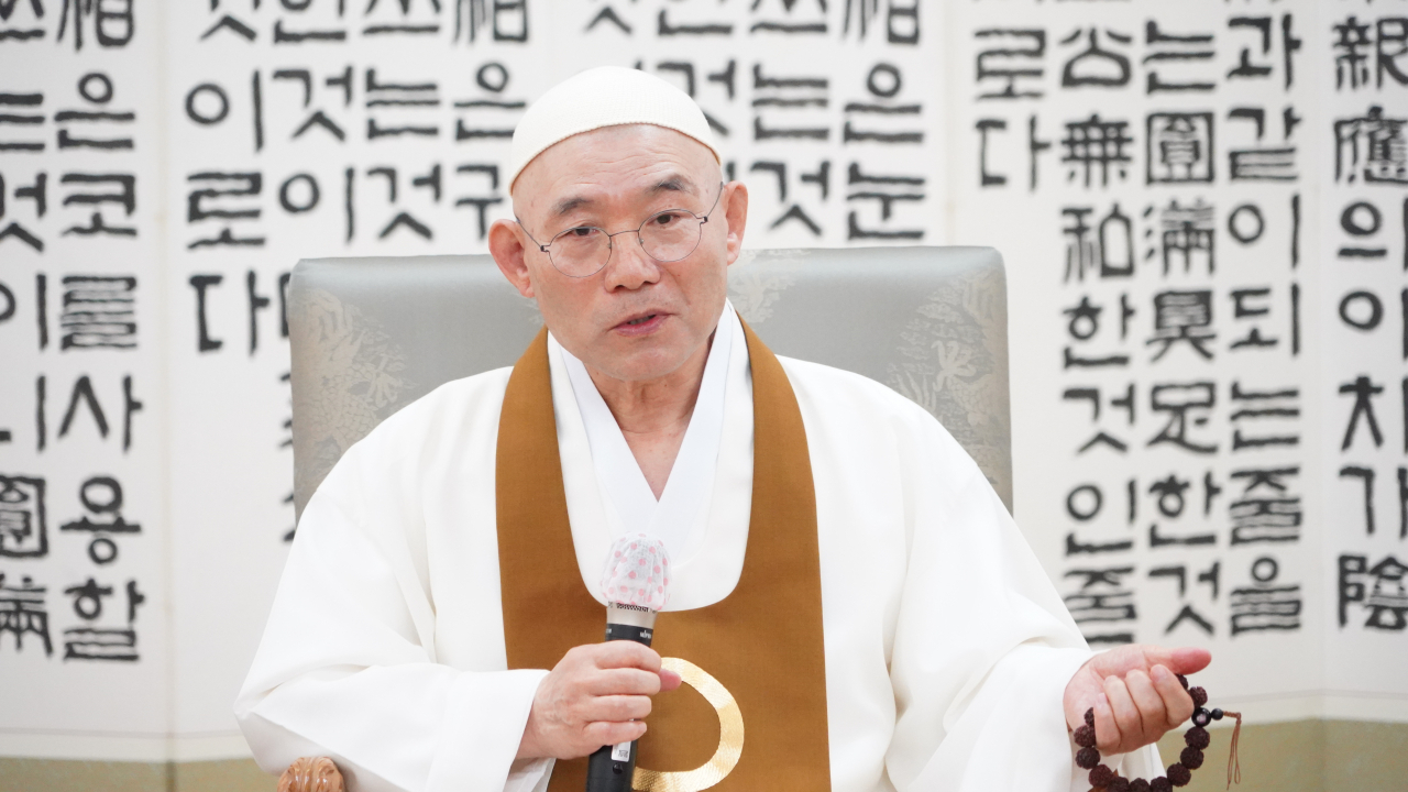 원불교 전산 김주원 종법사.