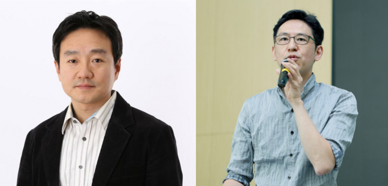 박상진 네이버 최고재무책임자(CFO) (왼쪽), 김준구 네이버웹툰 대표(오른쪽) [네이버 제공]