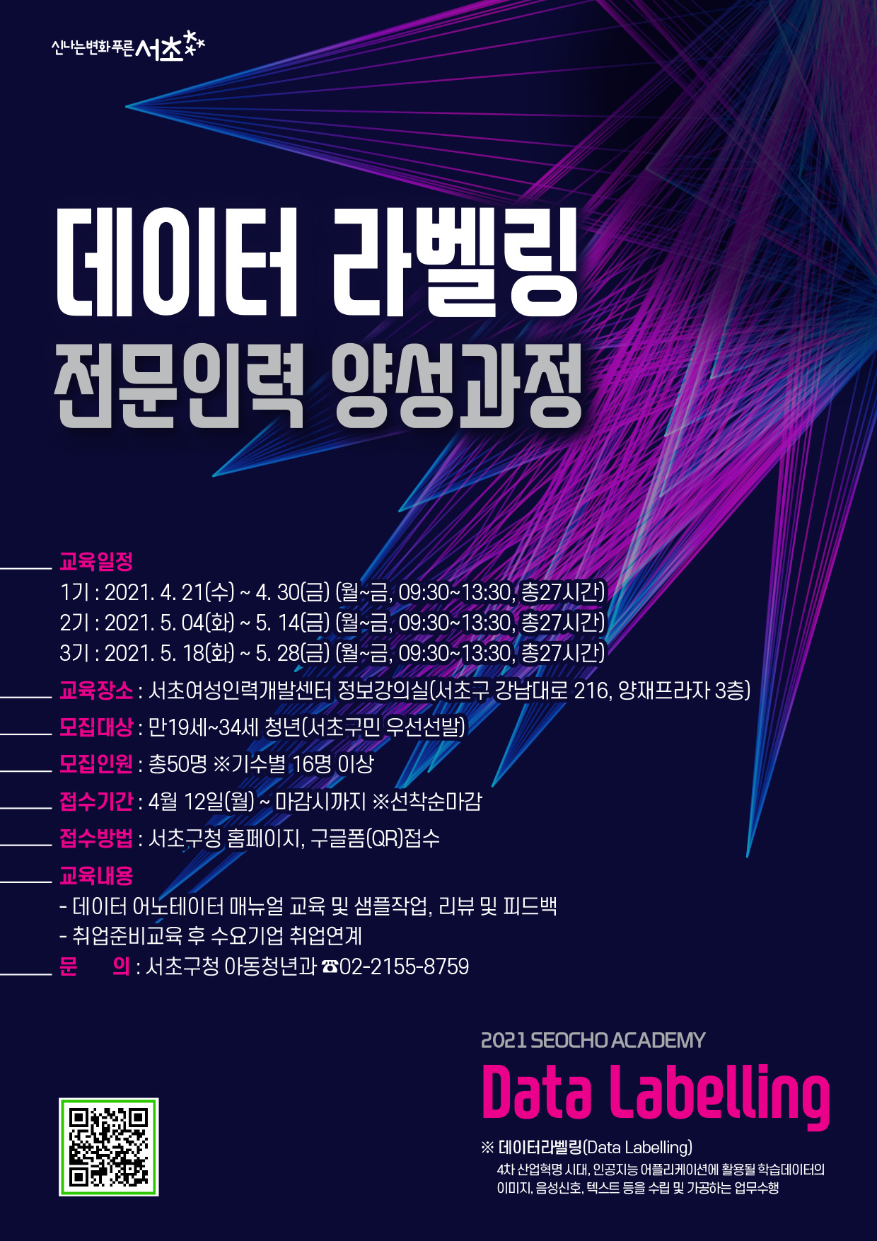 데이터라벨링 포스터. [서초구 제공]