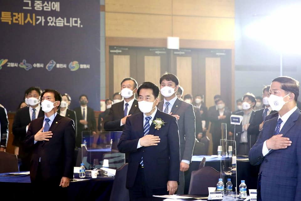 백군기 용인시장 페북 캡처.