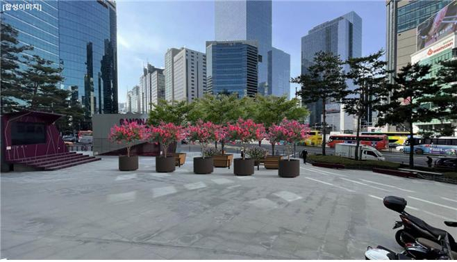 강남구 움직이는 공원 조성 사례. [서울시 제공]