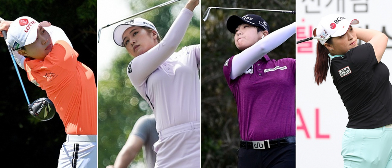 김효주, 이정은, 박성현, 장하나(왼쪽부터) [게티이미지] [KLPGA 제공]