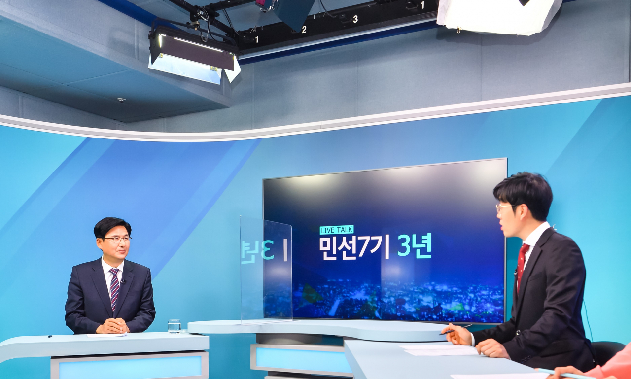 박성수 송파구청장 딜라이브 인터뷰. [송파구 제공]