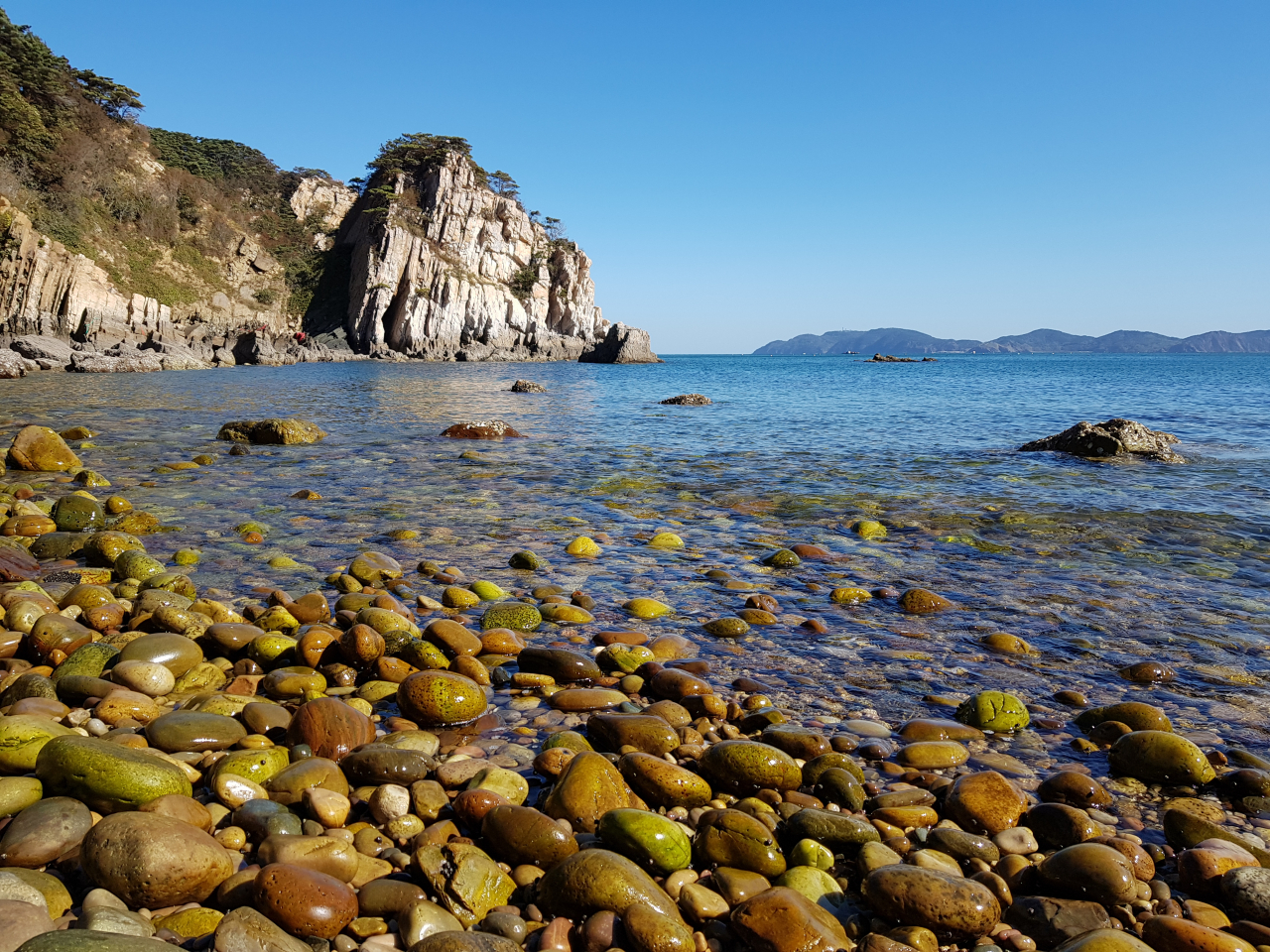 대청 광난두 몽돌해변
