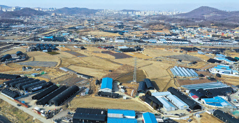 지난 2월 신규택지로 지정된 경기도 시흥시 과림동 일대 모습. [연합]