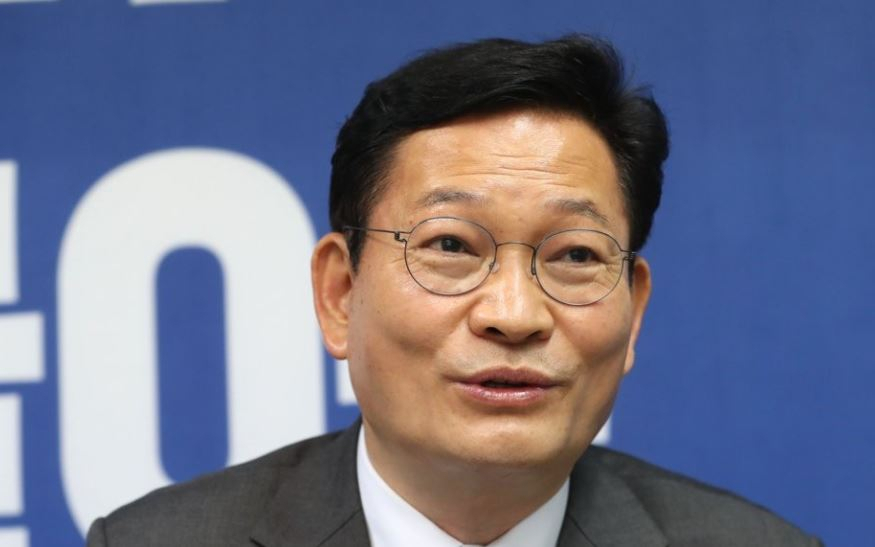 더불어민주당 송영길 신임 대표[연합]