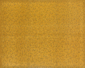 김창열, Gouttes d’eau A.1. 1970년대 작품으로 물방울이 흘러내리기 보다 자체의 영롱함을 표현한 것이 특징이다. 낙찰가 8억 3000만원.[서울옥션 제공]