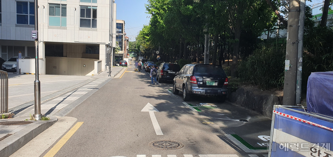 거주자우선주차구역. [동작구 제공]