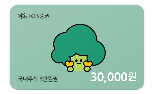 KB증권 주식금액권 이미지. [11번가 캡처]