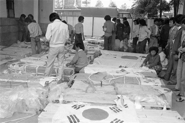 1980년 5월 23일 전남도청 내 모습 [노먼 소프 제공]