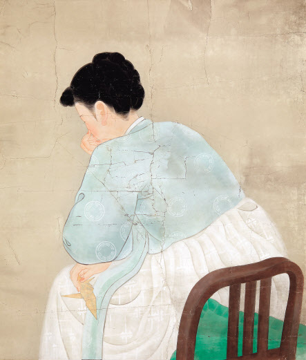 박래현, 여인 A, 1942, 94.5x80.5cm [국립현대미술관 제공]