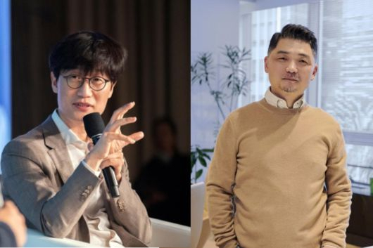 이해진 네이버 GIO(왼쪽), 김범수 카카오 의장(오른쪽) [각각 스타트업얼라이언스, 카카오 제공]
