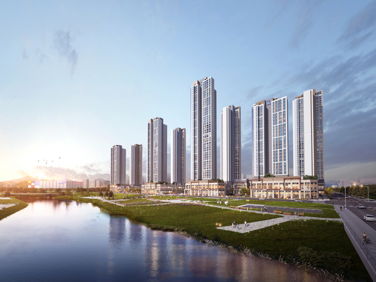 유보라 더 크레스트 오피스텔 투시도 [반도건설 제공]