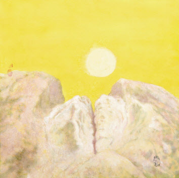 임남진, 연서, 50&times;50cm, 한지에 채색, 2019