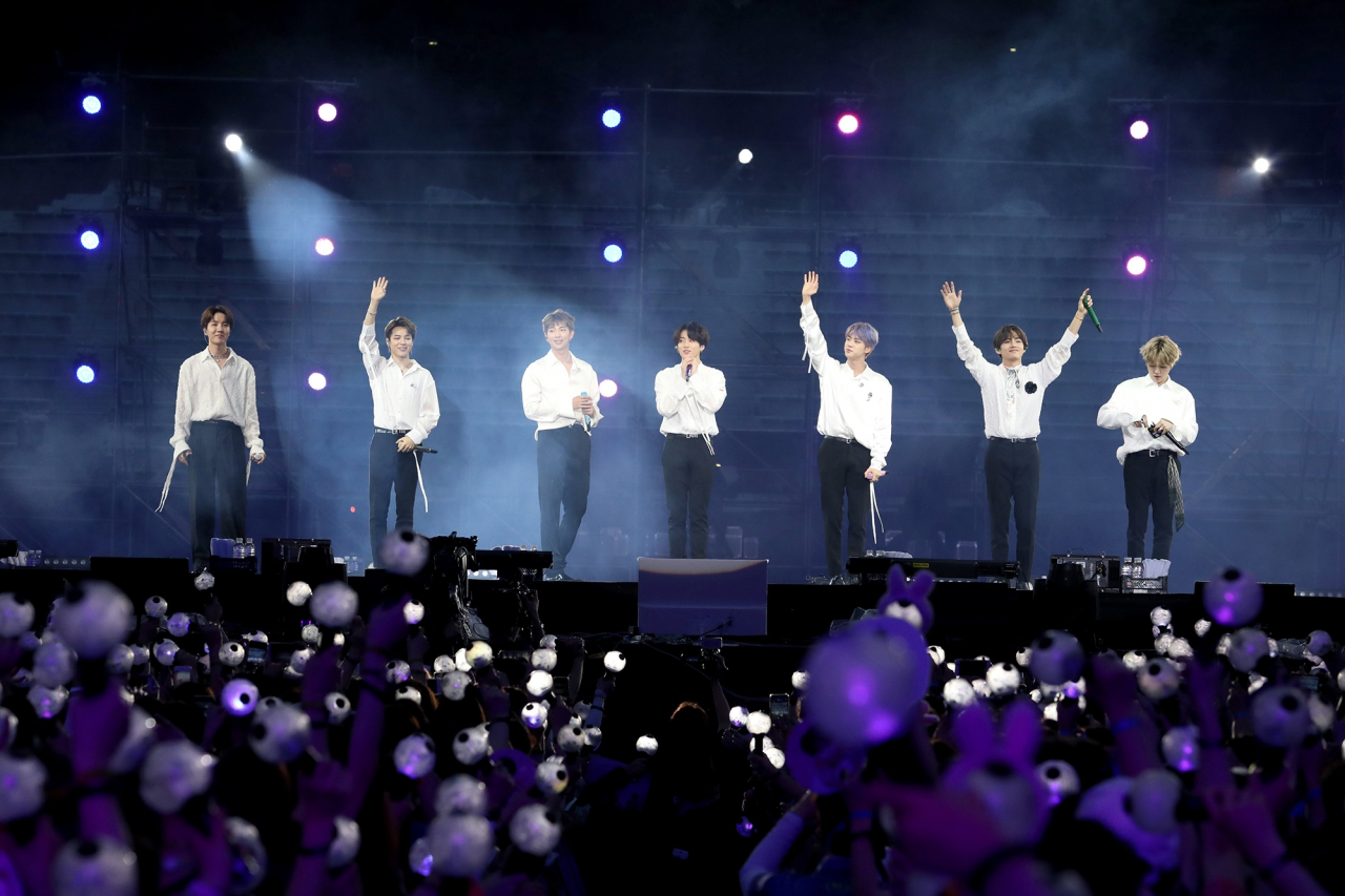 BTS 부산 팬미팅 '매직샵 1호점' 모습. [빅히트 뮤직 제공]