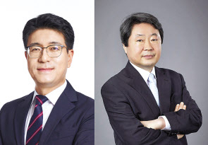 박진효 ADT캡스 대표(좌) 강석균 안랩 대표