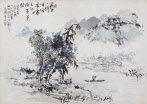 근원 김용준, 추강(秋江), 종이에 수묵과 담채, 29x41㎝, 1943. [성북구립미술관 제공]