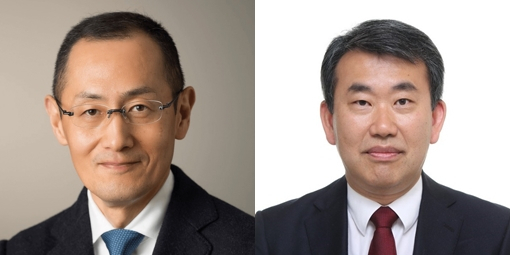 [사진설명] CiRA 재단 이사장 야마나카 신야 교수(왼쪽), 차 의과학대학교 의생명과학과 송지환 교수