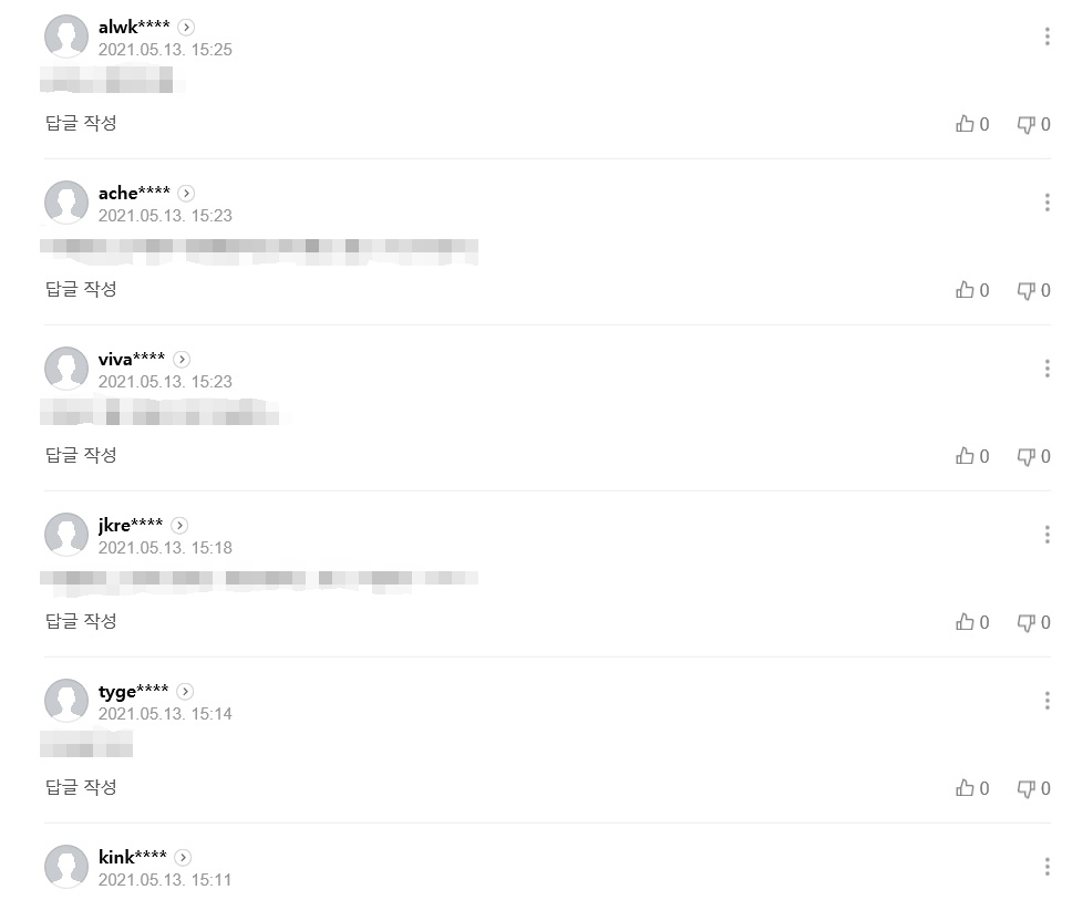 13일 오후 3시 이후 작성된 한 뉴스의 댓글 상황. 댓글 상당수의 프로필 사진이 공란이다.