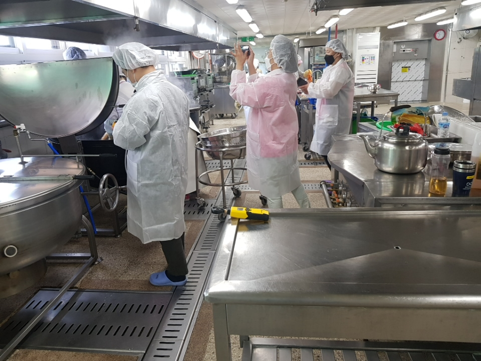 학교급식 점검[경기도교육청 제공]