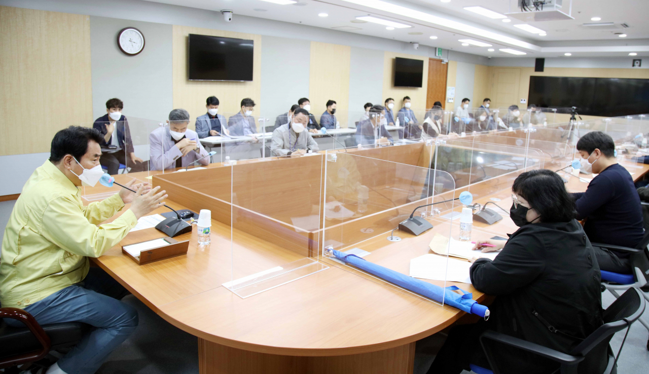 백군기 용인시장 경강선 간담회