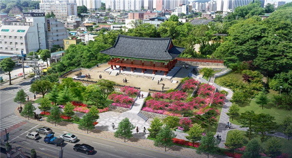 광주 희경루 조감도.