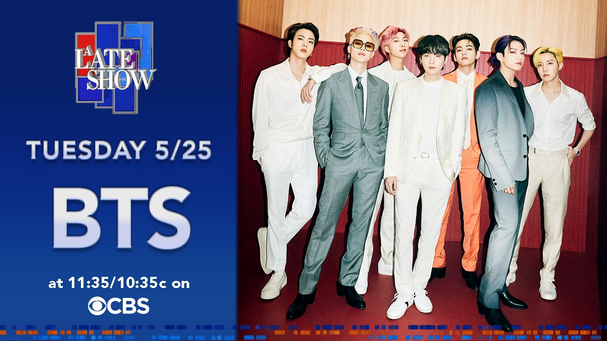 방탄소년단 [CBS ‘더 레이트 쇼 위드 스티븐 콜베어(The Late Show With Stephen Colbert)’ 공식 SNS]